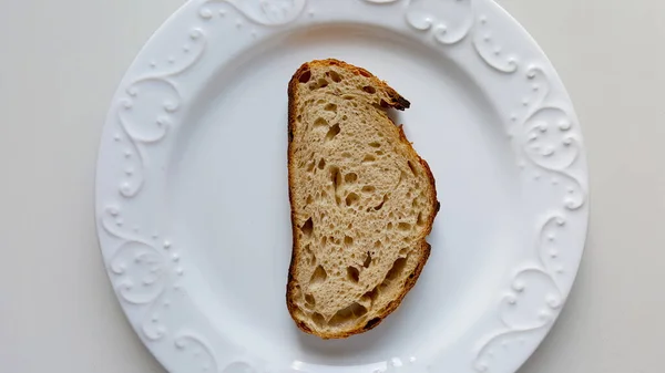 Pão Saudável Feito Mão Sourdough — Fotografia de Stock