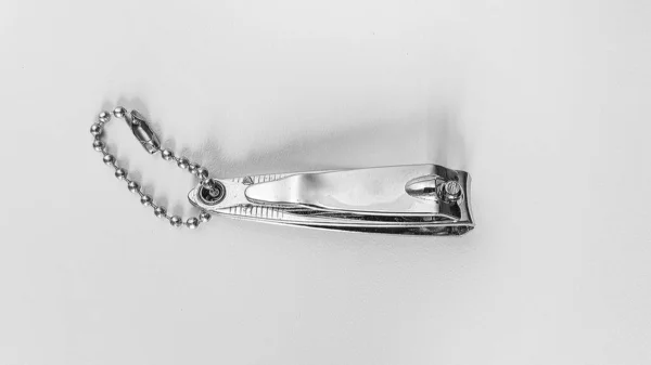 Gümüş Paslanmaz Metal Tırnak Makası — Stok fotoğraf