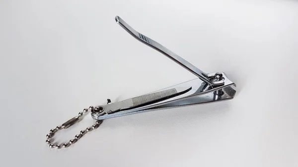 銀ステンレス製の爪切り — ストック写真