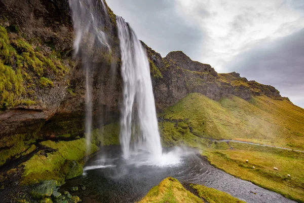 Alta Cachoeira Islândia — Fotografia de Stock