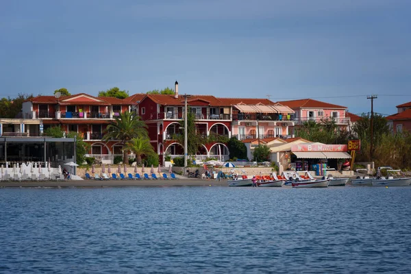 Agios Sostis Isla Zakynthos Grecia Septiembre 2017 Vista Desde Mar —  Fotos de Stock