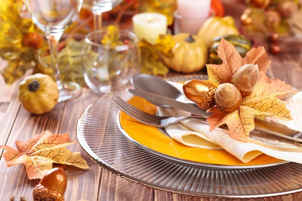 Thanksgiving dinner decoration. — Stock Photo, Image