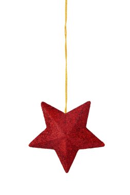 Beyaz üzerine noel süslemesi.
