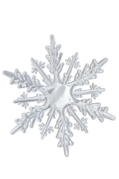 Winter transparent snowflake. — Stock Photo, Image