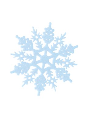 Mavi kış kar tanesi.