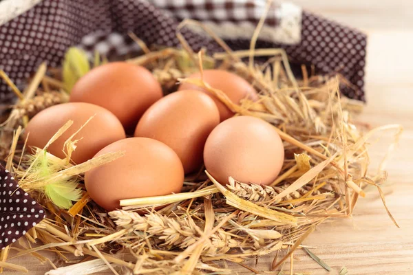 Huevos frescos de pollo . — Foto de Stock