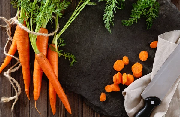 Montón de zanahorias maduras . — Foto de Stock