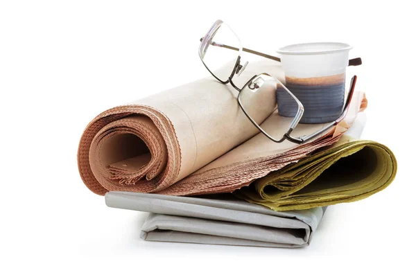 Café y periódico . — Foto de Stock