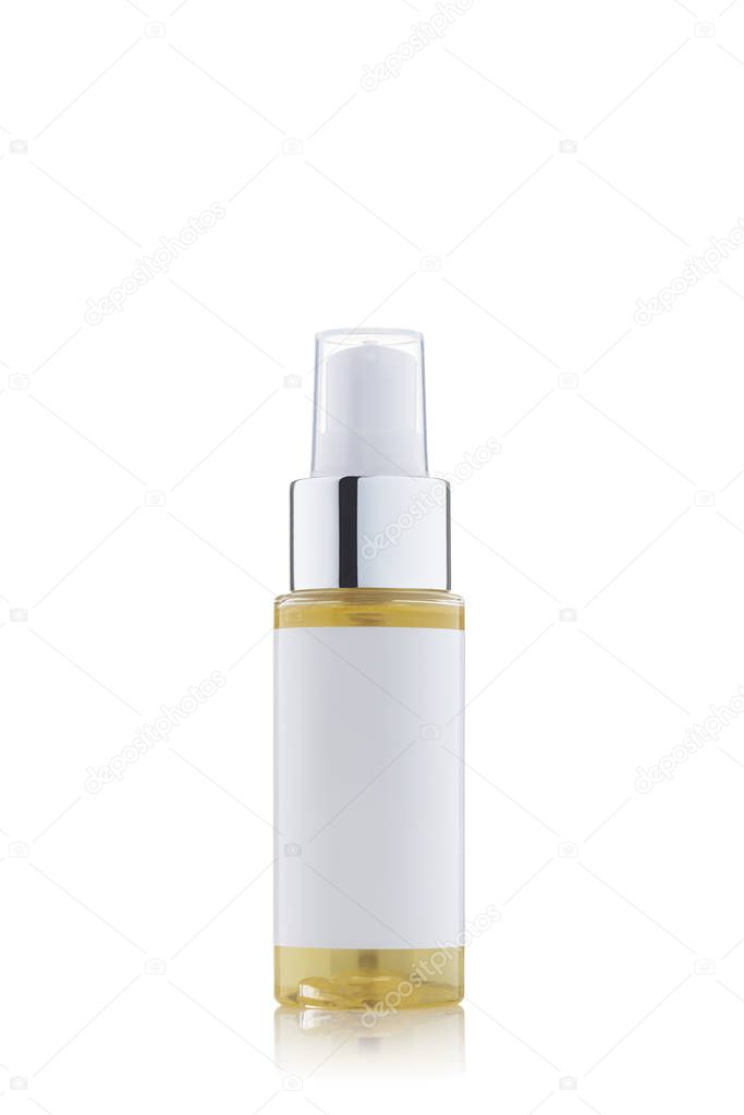 White  Cosmetic Bottle.