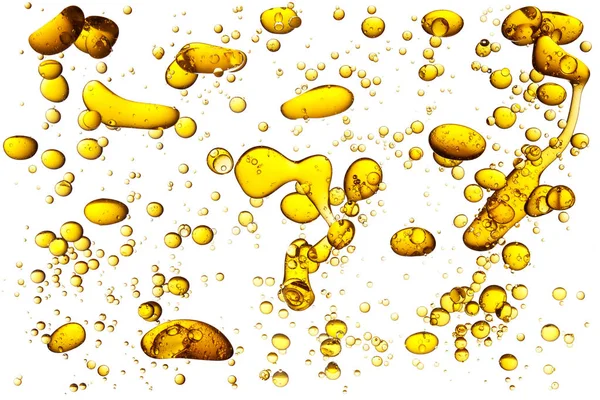 Bolhas de óleo amarelo . — Fotografia de Stock