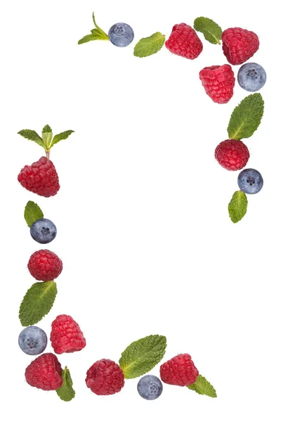 Граница свежих ягод . — стоковое фото