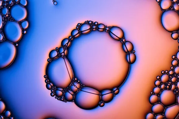Texture bolle di sapone, sfondo astratto — Foto Stock