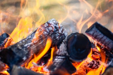 Yakacak odun, ateş, kömür, ızgara.