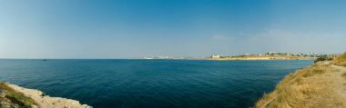 Sevastopol yakınındaki Saint Vladimir'ın Katedrali, Tauric Chersonese, Crimea Panoraması