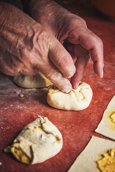 Grandpa making some nice and tasty pastry