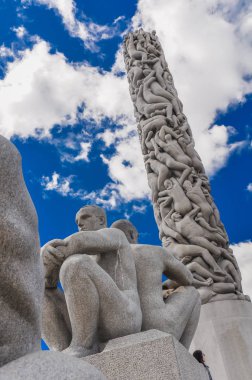 Vigeland, ya da şık, Park Oslo ünlü heykeller
