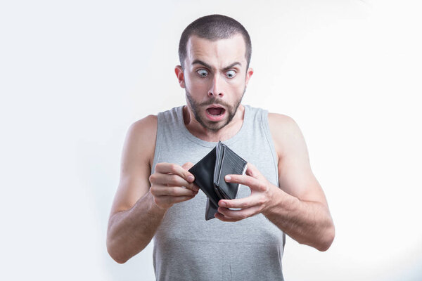 Completely broke man