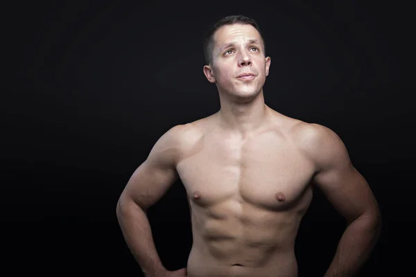 Nude sexy muscular man — Stock Photo, Image