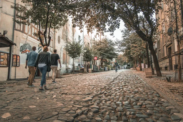 Calle Skadarlija en Belgrado, Serbia — Foto de Stock