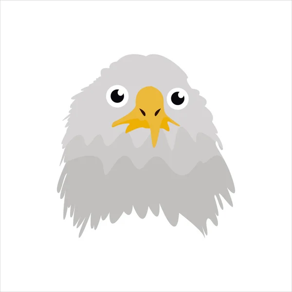Moto Emblème Aigle Tête Clip Art Personnage Illustration — Image vectorielle