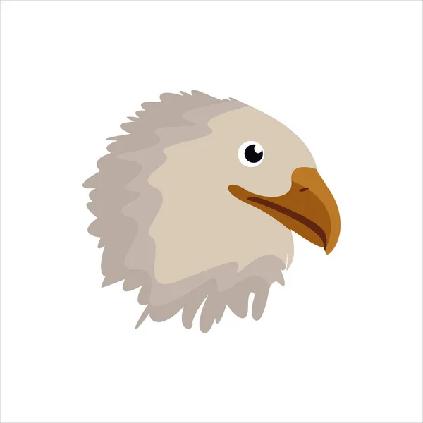 Moto Emblème Aigle Tête Clip Art Personnage Illustration — Image vectorielle