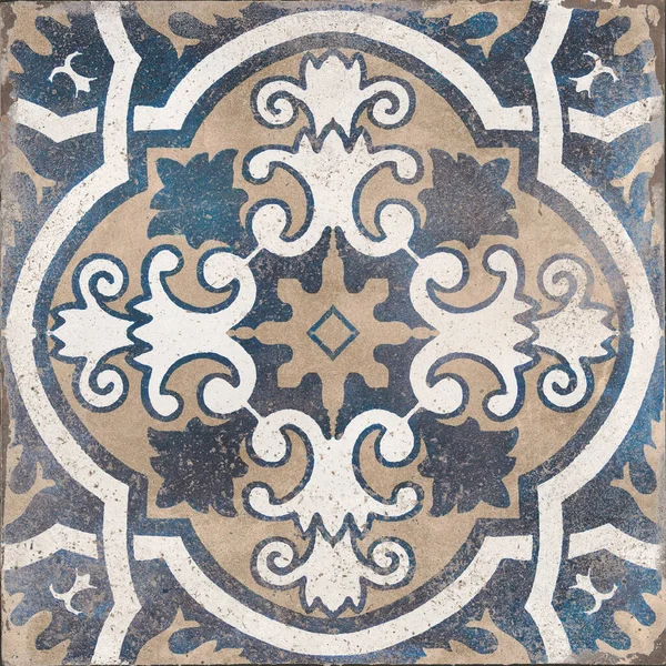 Azulejo Padrão Cerâmica Portuguesa Azulejo Decorativo Padrão Marroquino — Fotografia de Stock