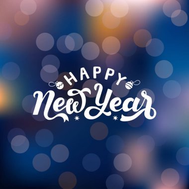 Mutlu 2020 'ler. Harf kompozisyonlu tatil vektör illüstrasyonu. Tipografi posteri. EPS 10