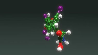 Tiroksin moleküler yapısı