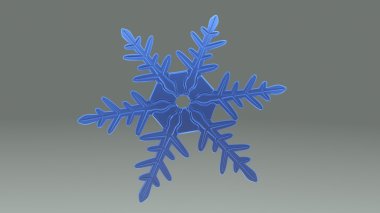 Mavi kar tanesi kristal