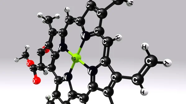 Chlorophyll A molecular structure formula — Stock Photo, Image