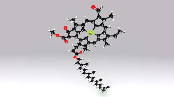 クロロフィル B の分子構造式 — ストック写真