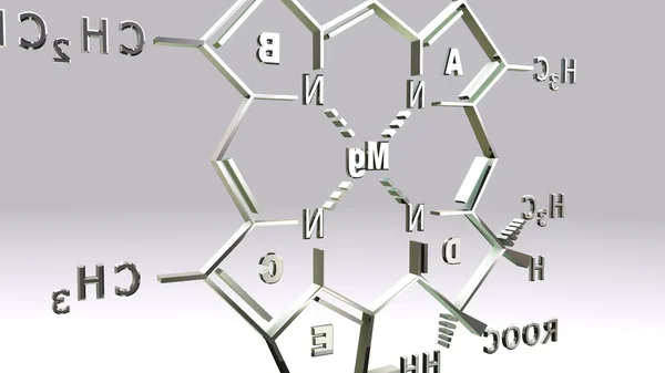 Conversão de clorofila D estrutura molecular — Fotografia de Stock