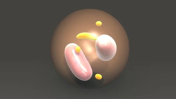 Estructura de la molécula líquida — Foto de Stock