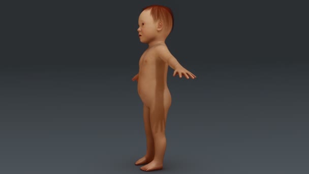 dítě, batole tělo zobrazení