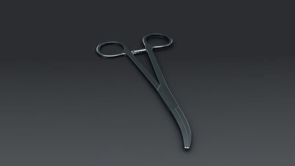 Surgical scissors tool — Stock Video