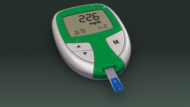 Glucose measuring device — Stock Video