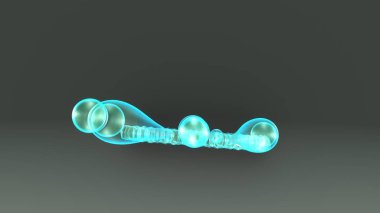 Exospores 3d illustration