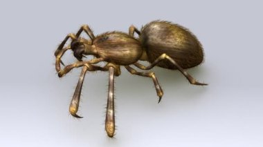 Lumbricus beyaz arka plan üzerinde 