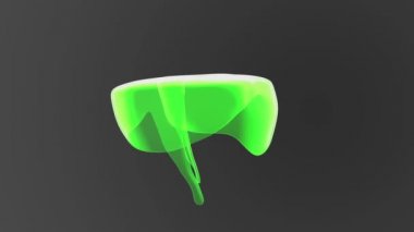 insan diyafram görünümü gri arka plan üzerinde