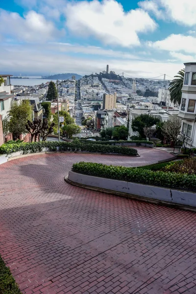 Lombard Street São Francisco Califórnia Eua — Fotografia de Stock