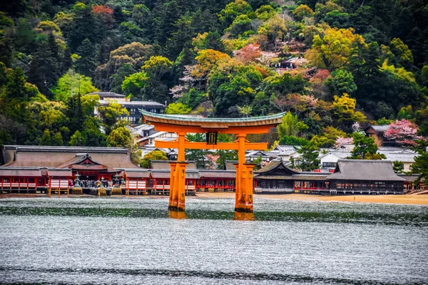 Flytande Grind Som Symbol För Hiroshima Prefektura Myijajima — Stockfoto