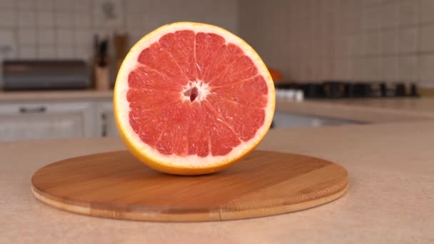 Video Čerstvé Růžové Grapefruity — Stock video