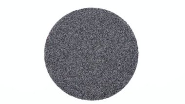 Dönen organik haşhaş tohumu yığını