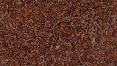 Ham kırmızı pirinç görünümünde döndürme tablo