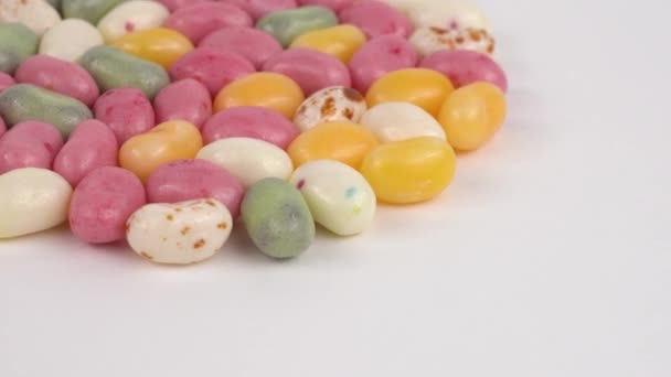 Van Roterende Jelly Beans — Stockvideo