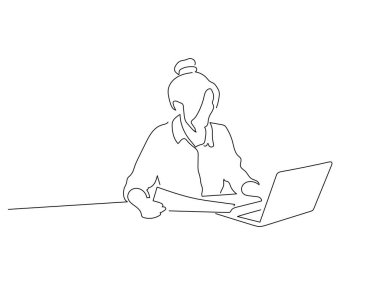 İşçi çizimi, vektör çizimi. İnsan koleksiyonu.