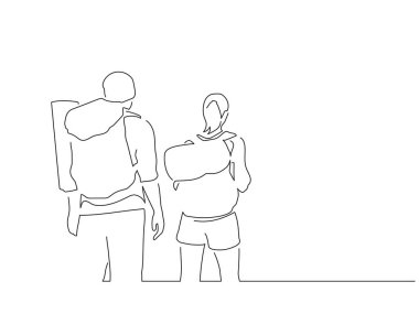 Tatil çizimi yapan insanlar, vektör çizimi. İnsan koleksiyonu.