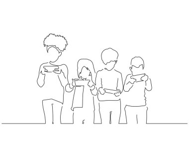 Çocuk çizimi, vektör illüstrasyon tasarımı. İnsan koleksiyonu.