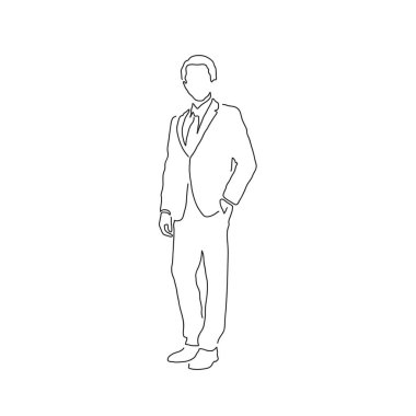 İş adamı çizimi, vektör illüstrasyon tasarımı. İş adamları koleksiyonu.