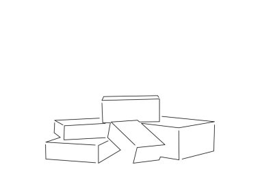 Noel izole çizgi çizimi, vektör illüstrasyon tasarımı.